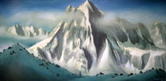 “The Lord of Heights”(SPACES Series) Canvas, Oil, 60x120 cm