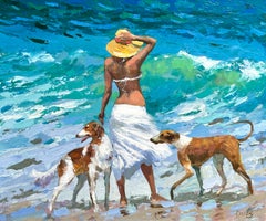 Under the Caribbean Sun, Acrylic on Canvas, Landscape, 50cm x 60cm, New