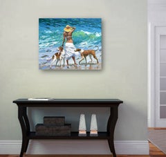 Under the Caribbean Sun, Acrylic on Canvas, Landscape, 50cm x 60cm, New