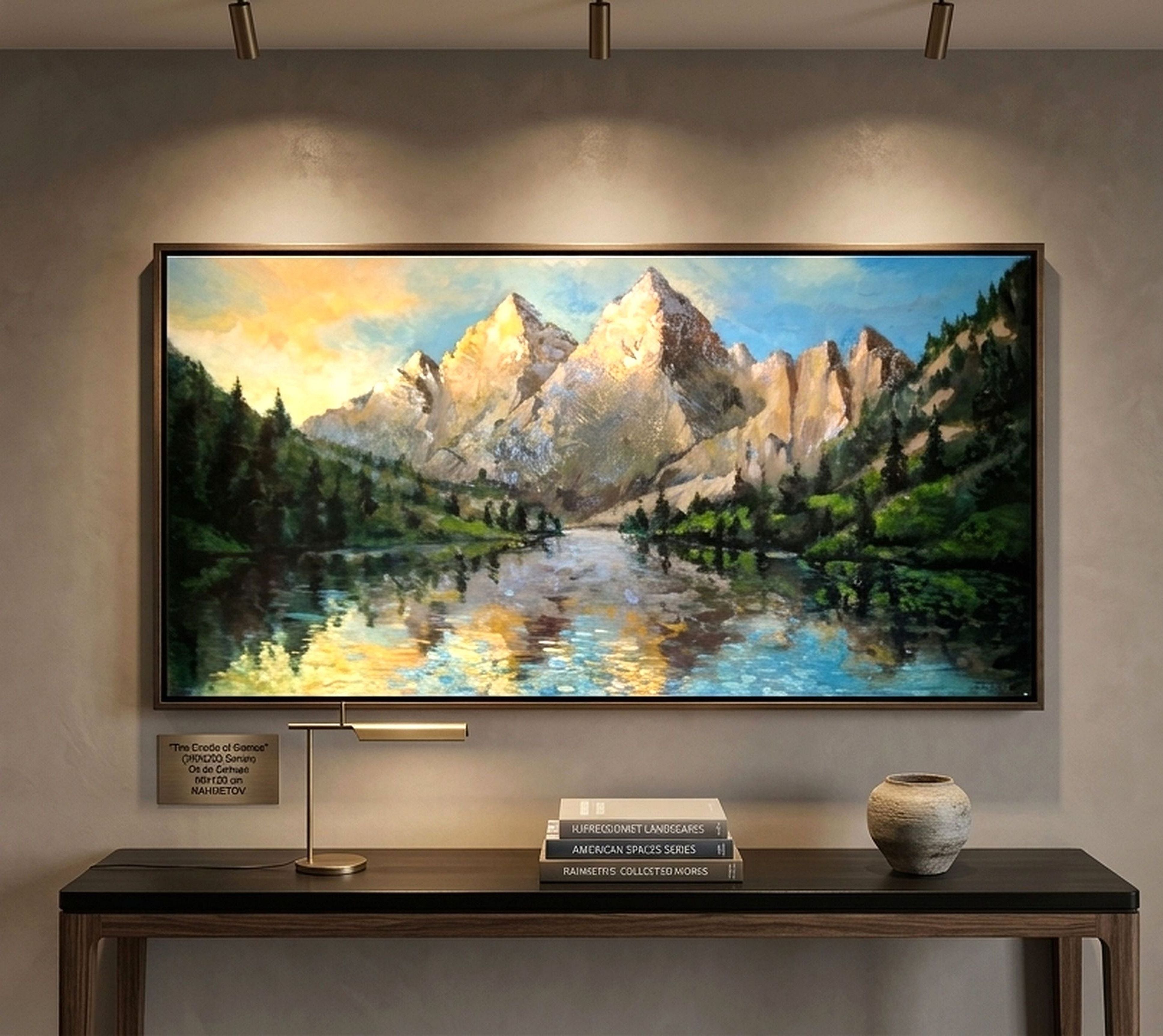 “The Cradle of Silence”(SPACES Series) Canvas, Oil, 60x120 cm