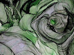 Dark green abstraction