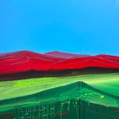 Lush Summer / 9 – Vibrant Red Mountains and Emerald Green
