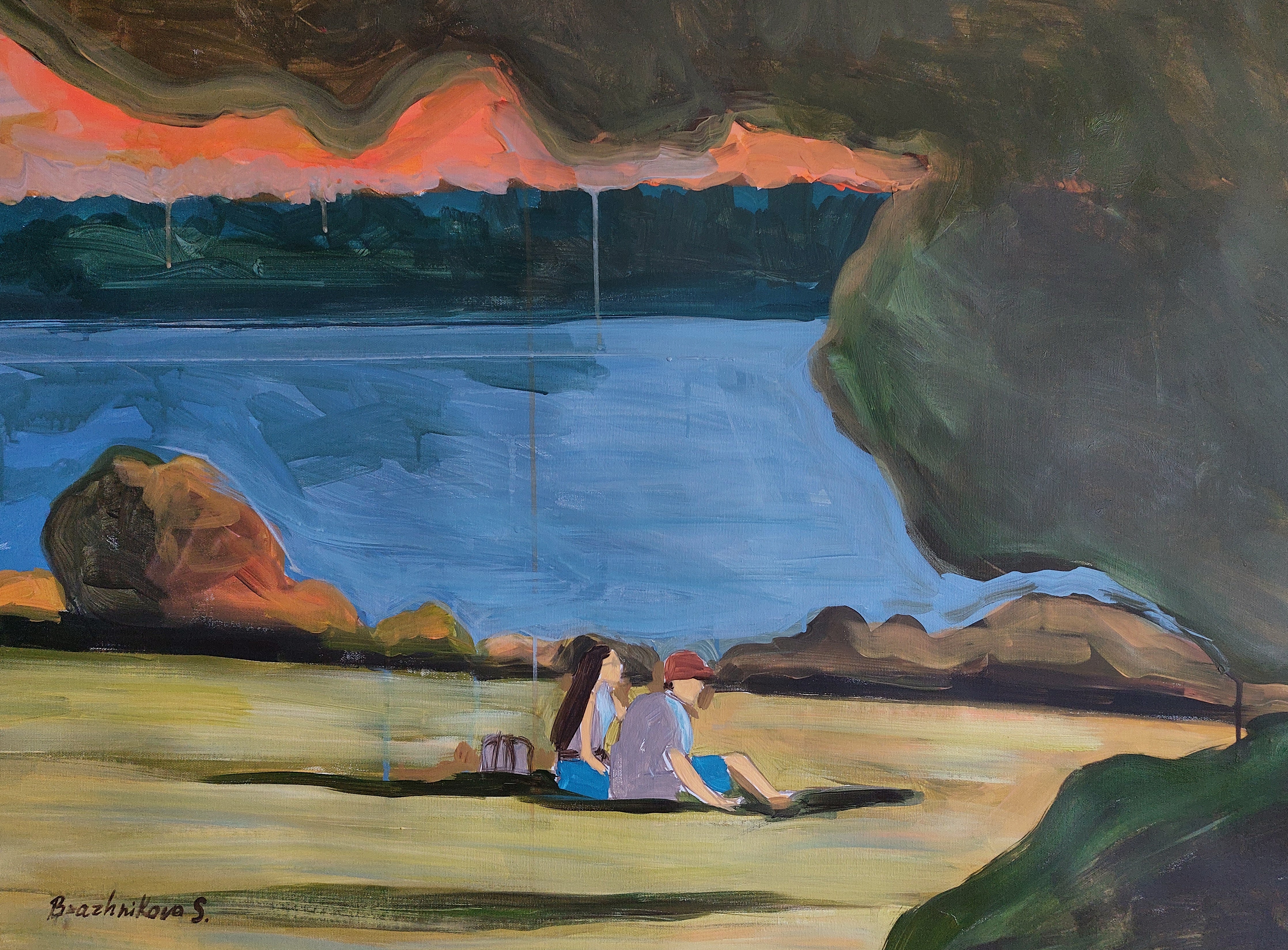 Landscape Painting di Svitlana Brazhnikova - Una conversazione senza parole