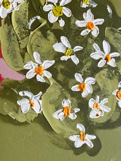 Girls Sisters Original Painting " Daisy Summer"