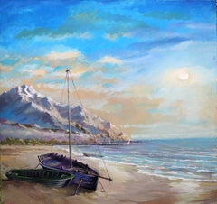“La riva della pace”, serie BALTIC, tela, olio, 80x80 cm