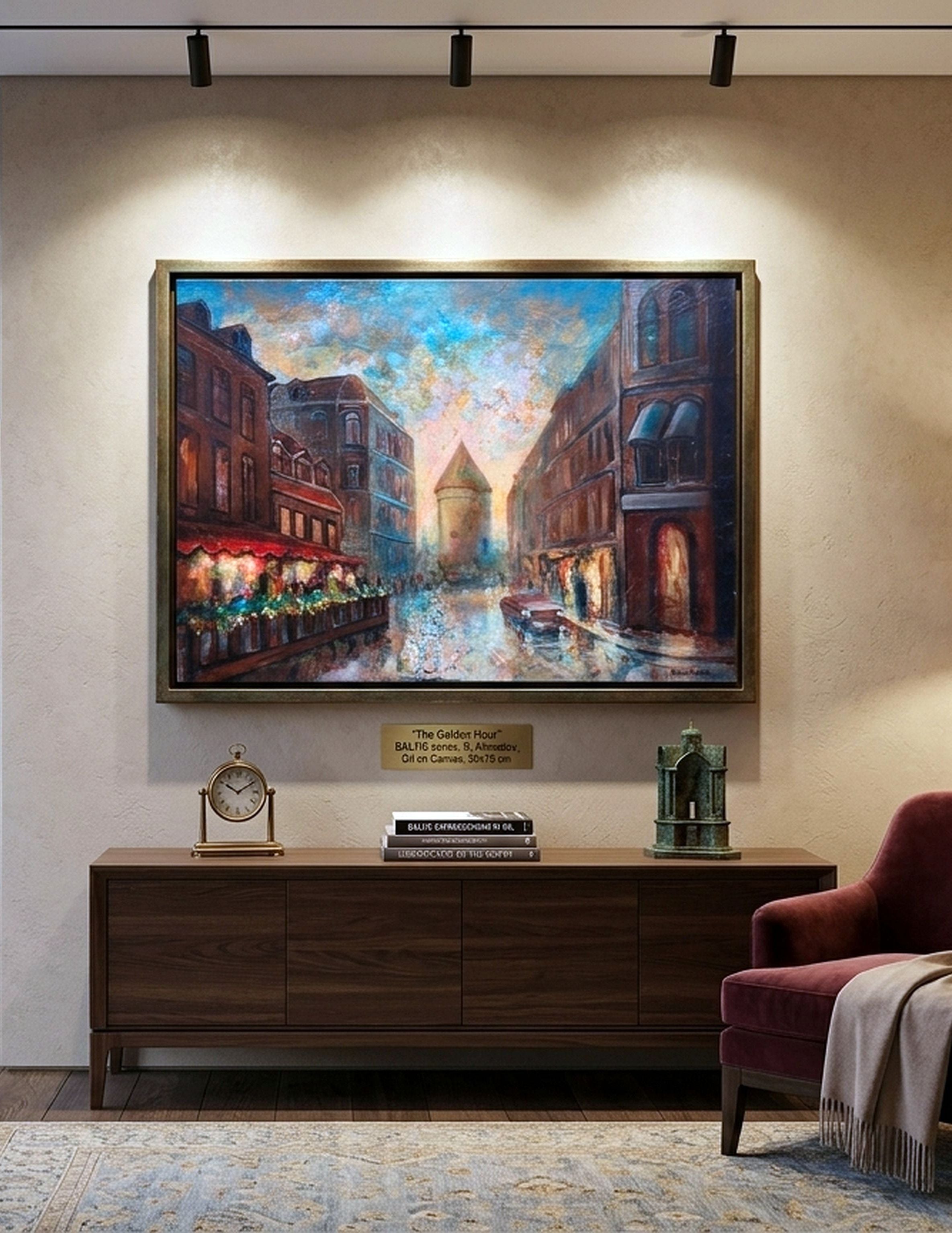 “The Golden Hour” BALTIC series, Canvas, Oil, 50x70 cm