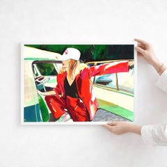 Woman in Red Suit