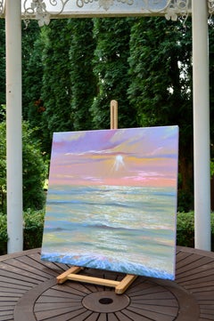 Elena Lukina: The Final Glow, Abstract Gold Landscape Painting (Vienna 2026)