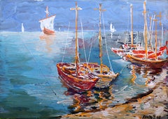 “The Azure Harbor” BALTIC series, Canvas, Oil, 50x70 cm.2008