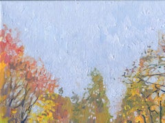 „Die letzten Blätter“ – Herbstlandschaft, Öl auf Leinwand, 2025, Neu