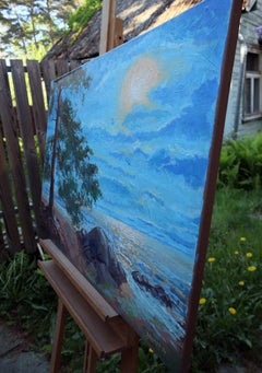 “Il sussurro della costa d’ambra” – Serie BALTIC, tela, olio, 60x90 cm