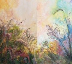 Essenz der Blüte: Atem der Erde (Diptychon)