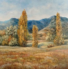 Nocturne d'automne - Peinture à l'huile représentant un paysage d'automne