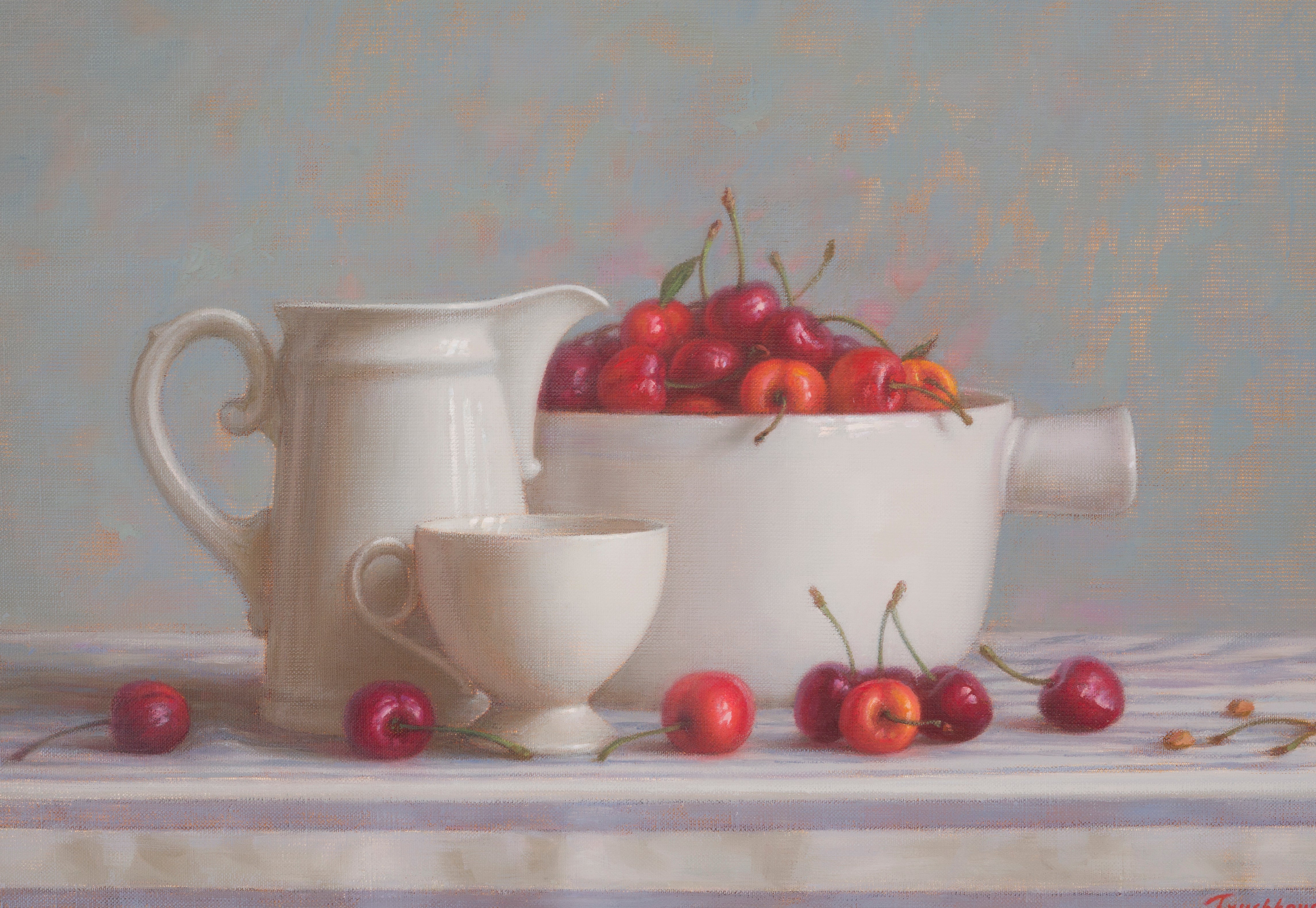Irina Trushkova Still-Life Painting - Enjoing a summer day
