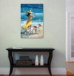 Warmer karibischer Wind, Landschaft, 50 cm x 75 cm, Neu