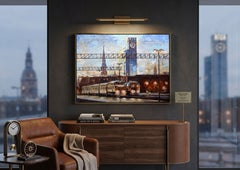 “Riga Station” BALTIC series, Canvas, acrylic, Oil, 50x70cm