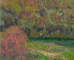 Sentieri lungo il fiume Seryona, Paesaggio, Olio su tela, 2010