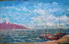 Baltic Anchorage, BALTIC series, MDF, Oil, acrylic, 50x80cm