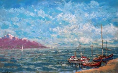 Baltic Anchorage, BALTIC series, MDF, Oil, acrylic, 50x80cm