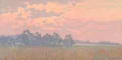 Morning Fog, Klykovo Oil Painting, Alla Prima, Tonalist Style, 2010