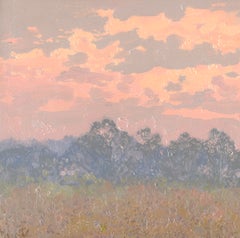 Morning Fog, Klykovo Oil Painting, Alla Prima, Tonalist Style, 2010