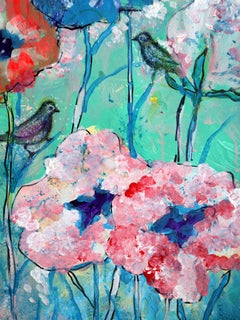 FANTASY WITH FLOWERS 280: (series 300+) mixed, paper, 59x42.