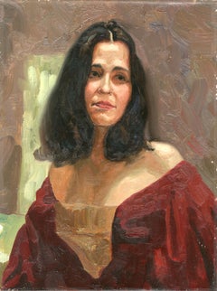 Portrait in Historical Costume, Oil on Canvas, 40 x 30, Signed