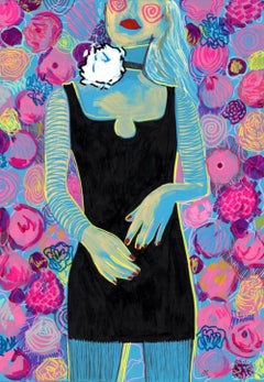 Woman Floral Portrait