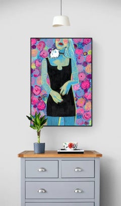 Woman Floral Portrait