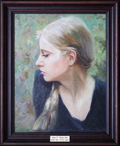 Portrait of Lyolya, Oil on Canvas, 45 x 35 cm, Signed Artwork