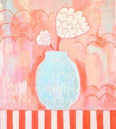 Blue Vase with Flowers