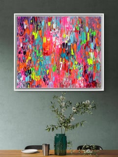 Small Gypsy Girl 32 - Abstract Acrylic Painting, Signed European School