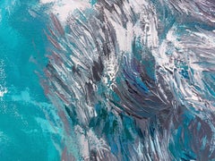 Not Alone in the Ocean, Original 120 x 80 Oil Painting on Canvas