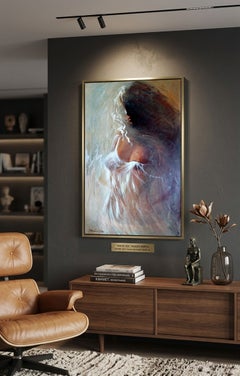 White Veil, (Nudes Series) Canvas, Oil, Acrylic, 80x50 cm