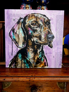 Ritratto di un bassotto Disco - SCUOLA FRANCESE Chut les Barbizons! CANE