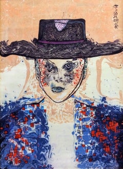 "Creole Boy” сreative portret, abstraction painting Volakaya Liliya
