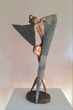 Angelo, statuetta unica in bronzo fuso