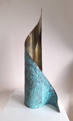 Lighthouse, One-of-a-Kind Bronze Sculpture, 50 x 20 x 15 cm, New