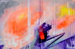 Complementary Patterns 21 - Large Colorful Abstract Acrylic on Canvas Painting