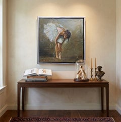 Before the Dance (Ballet series) oil, acrylic, canvas, 40\40cm.