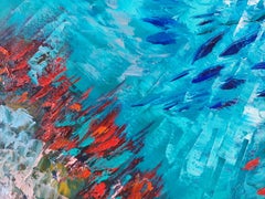 Ocean Kaleidoscope Underwater Painting was created underwater at the depth 7.8