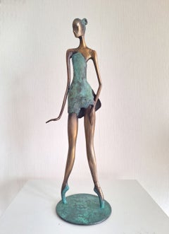 Ballerina, cast Bronze Sculpture, One-of-a-Kind. Realist