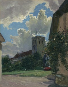 Haddenham. Buckinghamshire. La strada per la chiesa