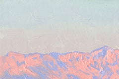 Dipinto di paesaggio marino, Gli ultimi raggi. La baia. Budva, 20 x 30, olio su tela, firmato