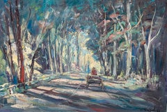 Gemälde von Bela de Tirefort – Central Park, 1963