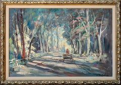 Gemälde von Bela de Tirefort – Central Park, 1963