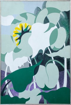 Sunflower Botanical Painting by Baltimore artist David Herman