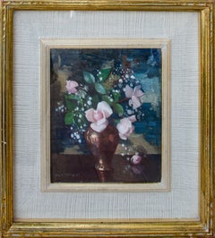 Bellissimo dipinto floreale di Marguerite Stuber Pearson (1898-1978)