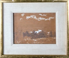 Dessin représentant un paysage hivernal, par Louis Eilshemius