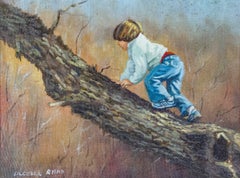 Peinture « Un garçon dans un arbre » de Lucelle Raad